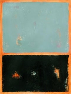 Grey green and black, Painting, Acrylic on Paper