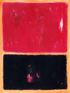 Red cherry and black, Painting, Acrylic on Paper