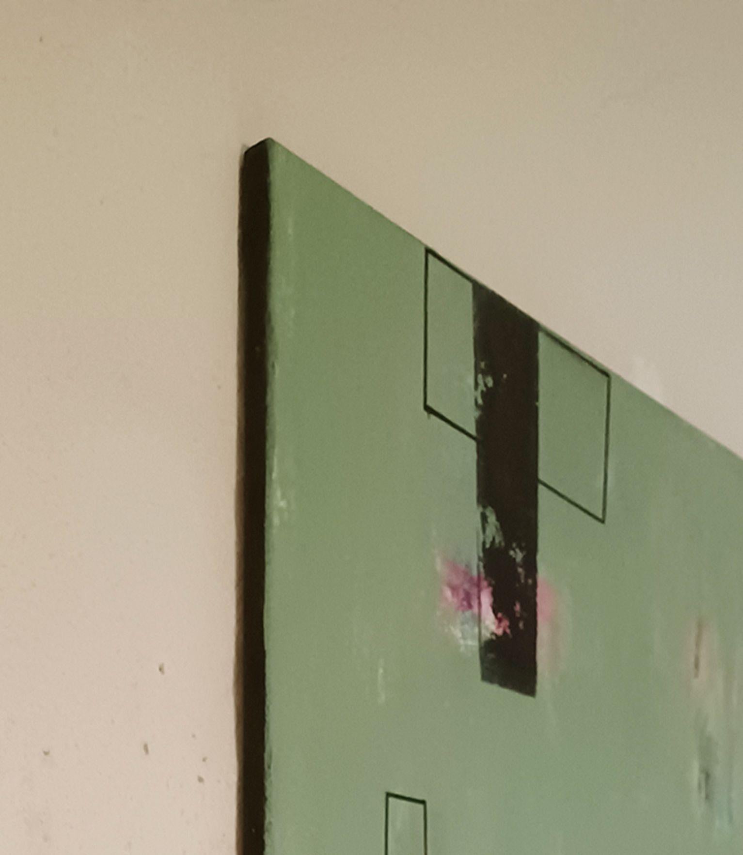 Destellos de primavera, Pintura, Acrílico sobre lienzo - Painting Abstracto de Luis Medina