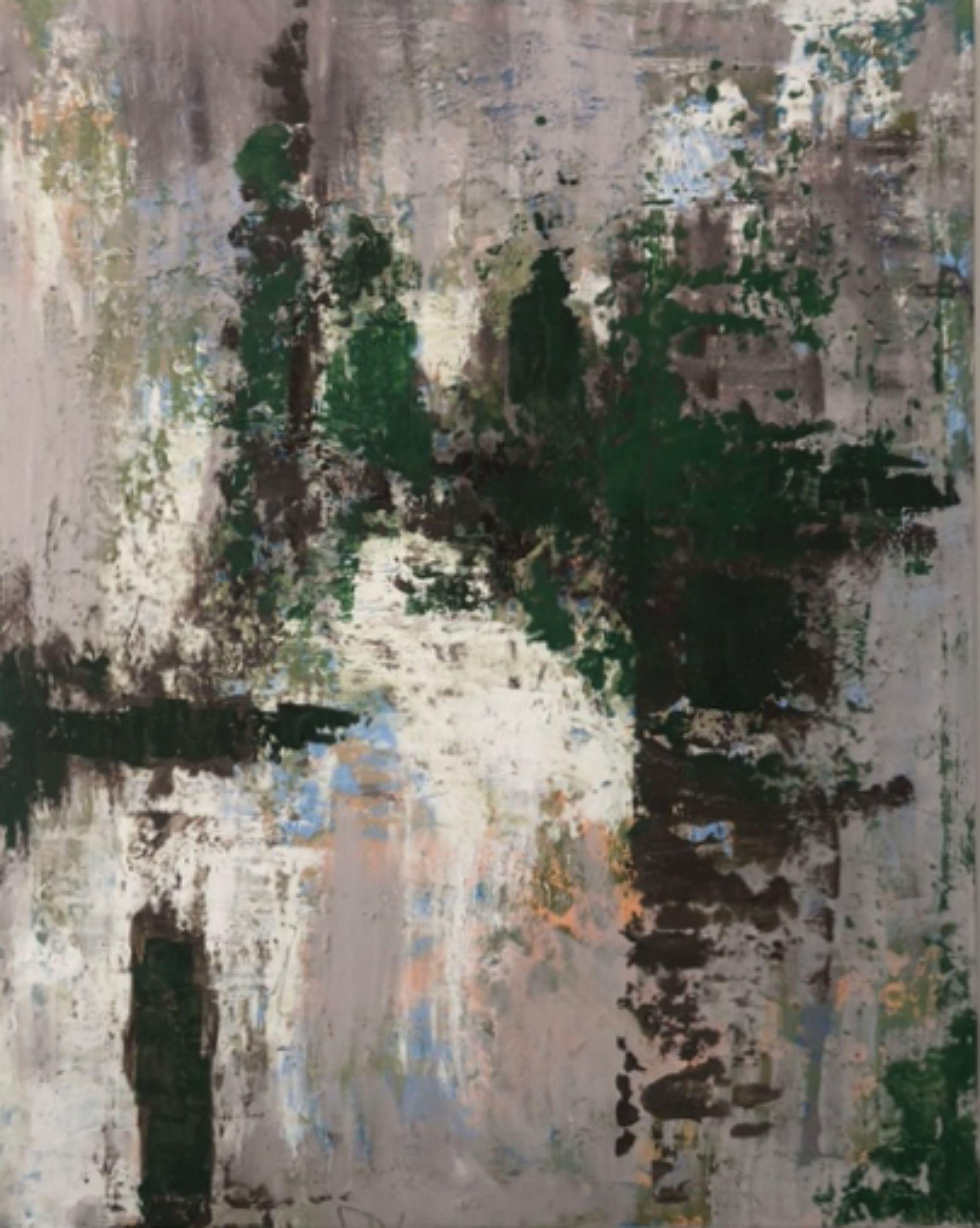 SHADOWS IN THE FOREST, Mixed Media auf Leinwand – Mixed Media Art von LUIS MIGUEL APARISI