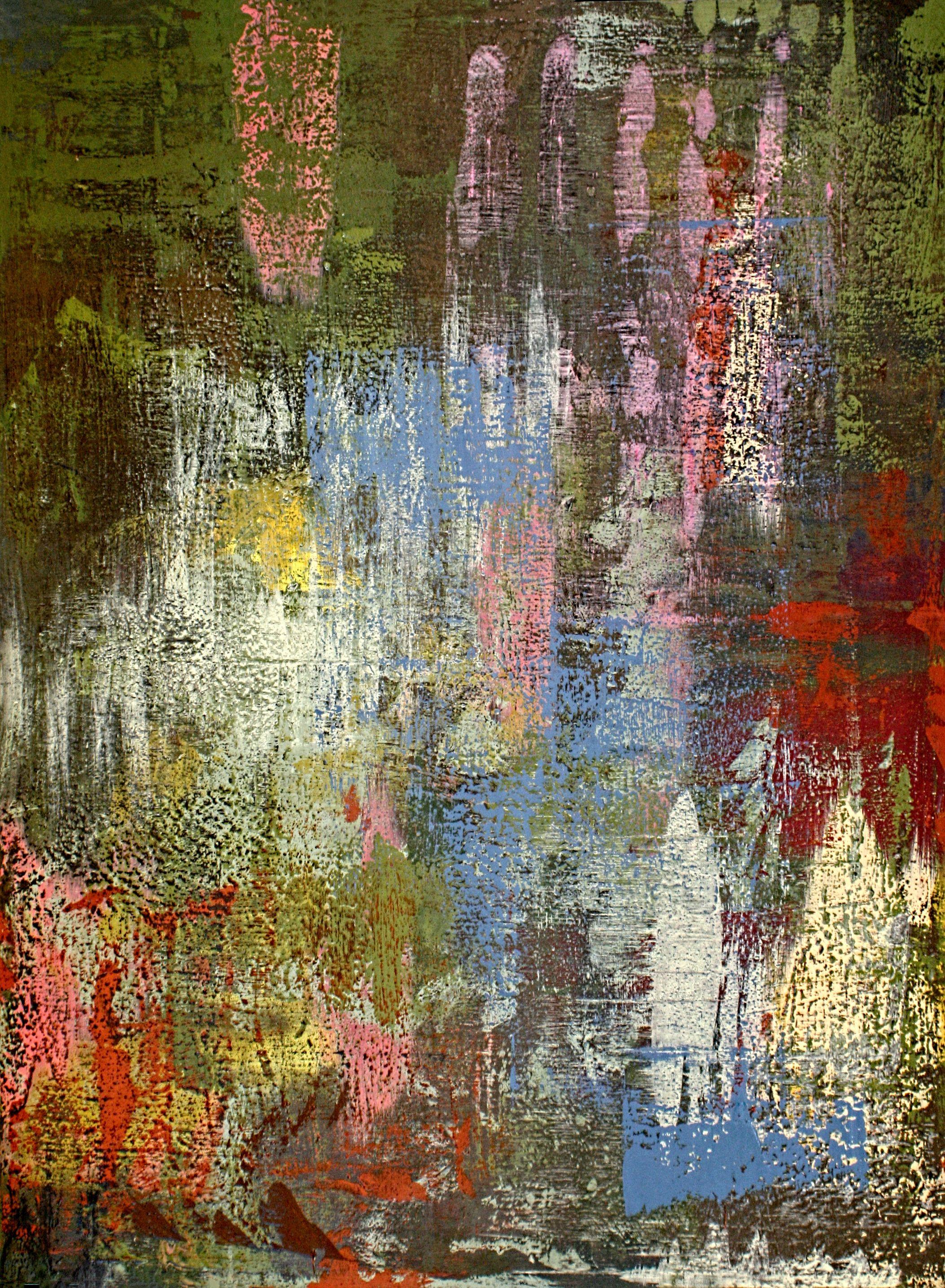 Abstract Painting LUIS MIGUEL APARISI - SUNSET, Peinture, Acrylique sur Toile