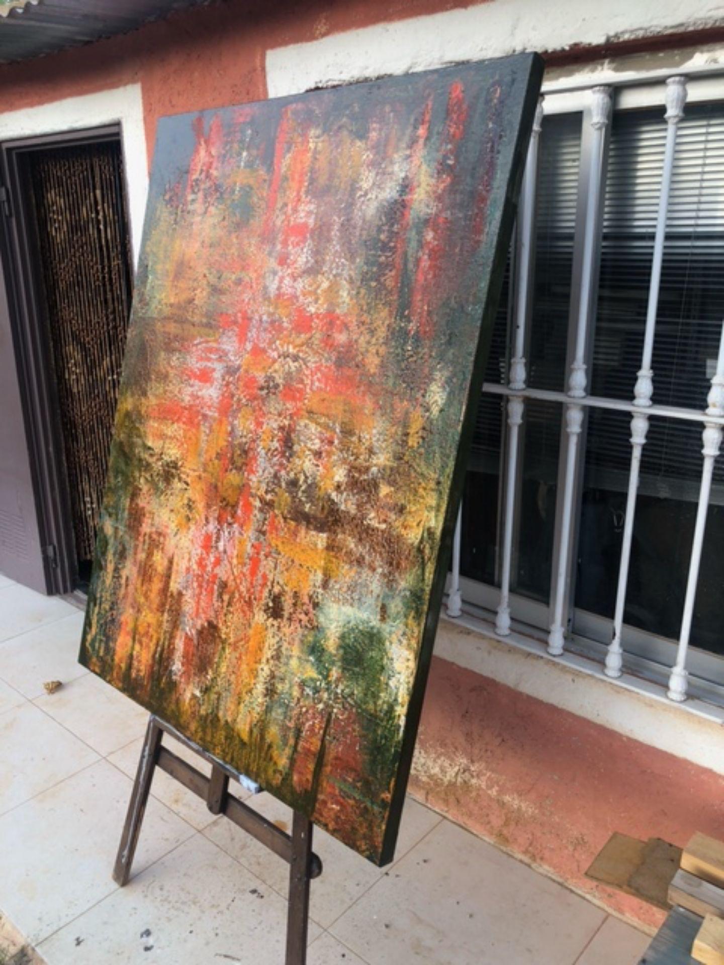 Das Sonnenuntergangslicht, Gemälde, Öl auf Leinwand (Abstrakter Expressionismus), Painting, von LUIS MIGUEL APARISI