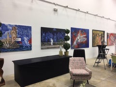 "Dream of Spring" 2016 painting oil and acrylic on canvas 48x72 in