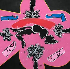 "Recuerdos IV", 2024, pintura acrílica sobre lienzo, 60x60in arte figurativo cubano