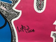 "Memories V", 2024, acrylic painting on canvas, 60x60in figurative Cuban art