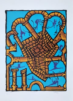 Original signed screenprint limited edition Cuban art Havana seawall