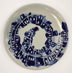 « Céramique n°16 » 2017 originale faite à la main et signée Talavera céramique unique 13x13x2in
