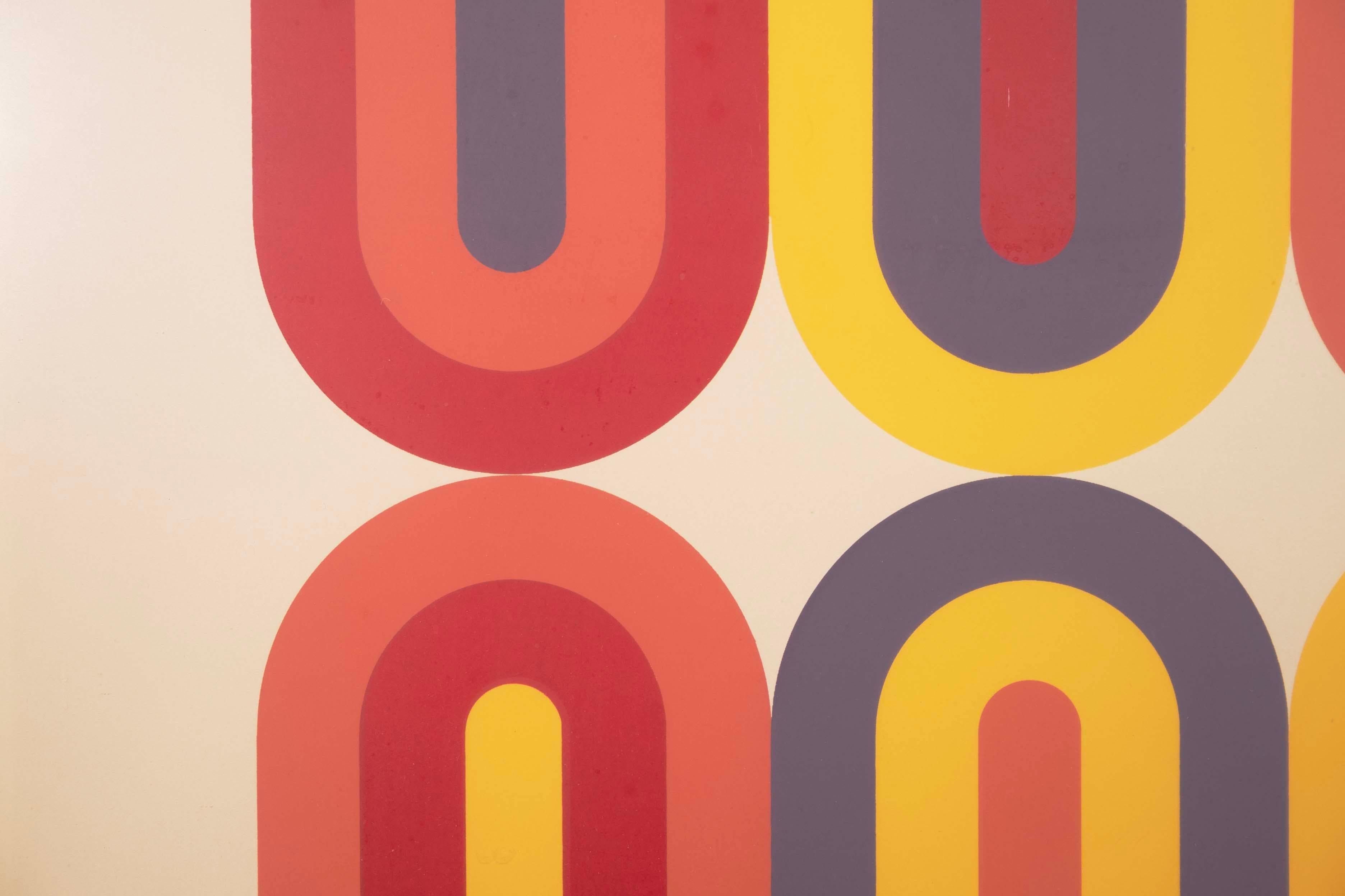 Mid-20th Century Luis Molinari-Flores Derived from Const. 29 Signed Modern Screenprint 115/120