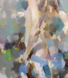 Hacia la luz - Enmarcado, Desnudo contemporáneo / Pintura al óleo sobre lienzo