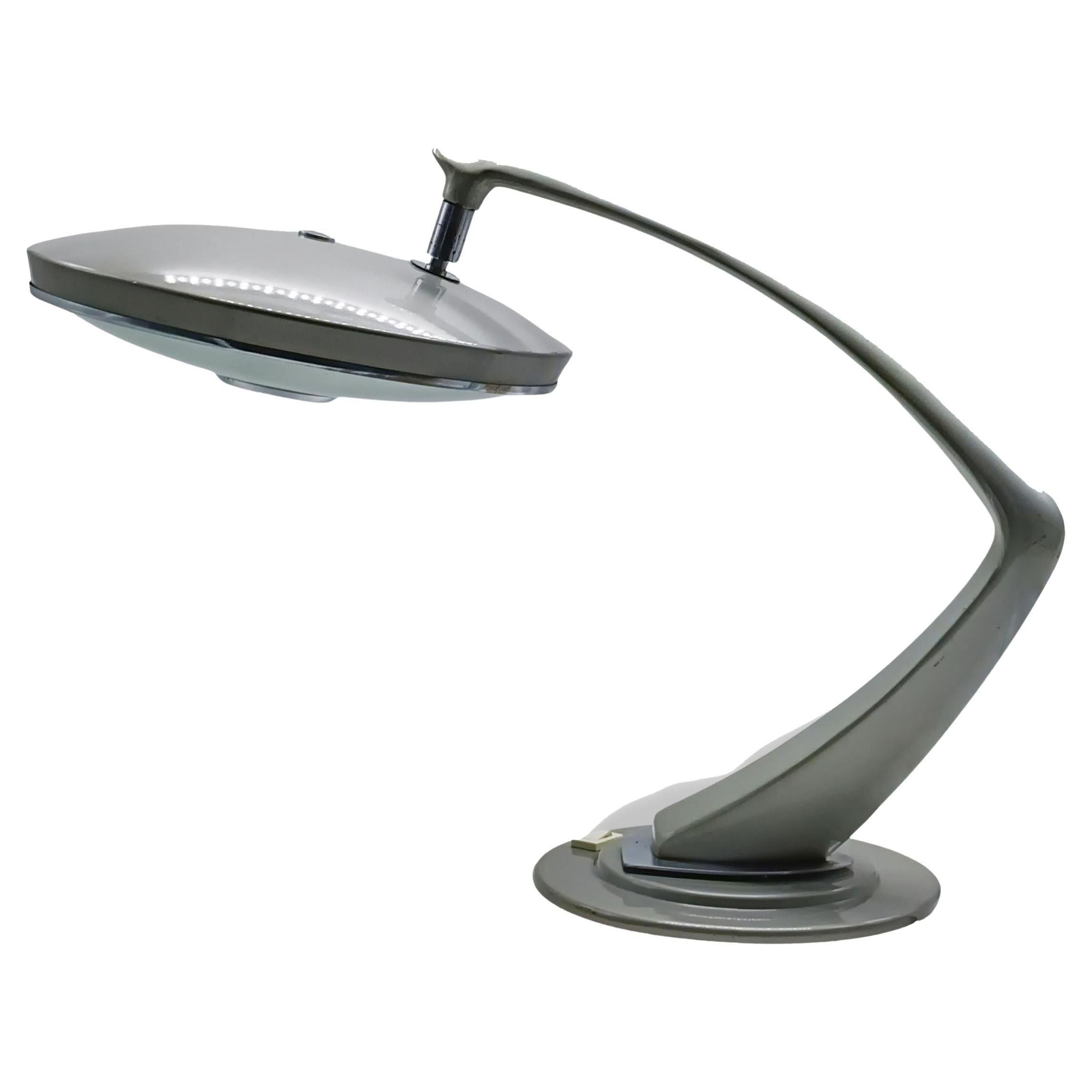 Luis Perez de La Oliva for Fase Table Lamp "Boomerang 2000," Spain 1970s