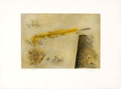 Luis Perez Vega, spanischer Künstler, 1995, Original, handsigniert, abstrakter Kupferstich n1