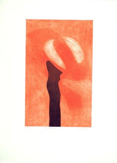 Luis Perez Vega, spanischer Künstler, 1995, Original, handsignierter, abstrakter Kupferstich n13