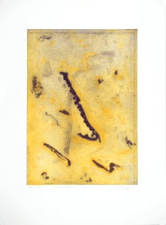 Luis Perez Vega, artiste espagnol, gravure abstraite originale signée à la main n7, 1995