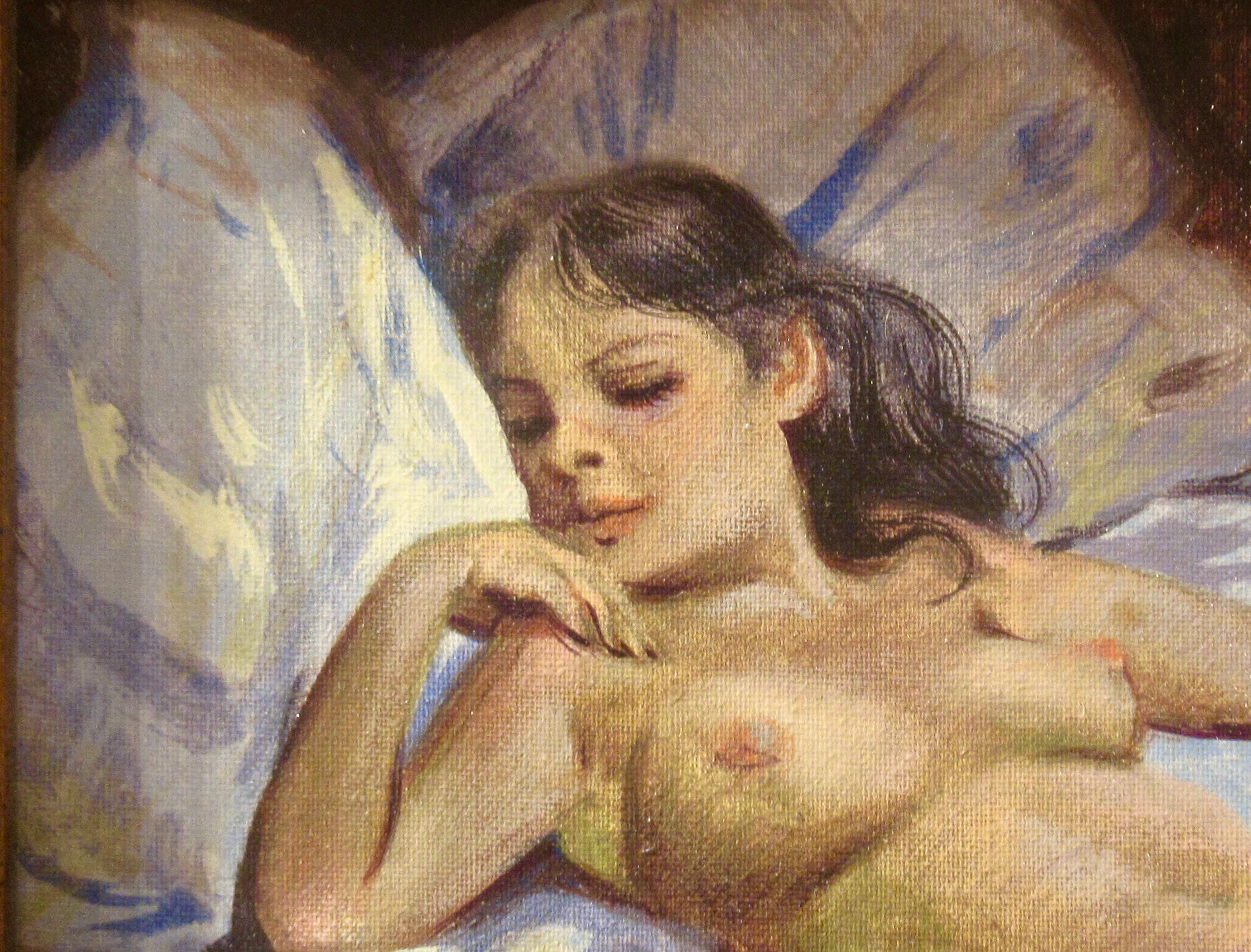 Nude (Braun), Nude Painting, von Luis Ricardo Amendolla Gasparo