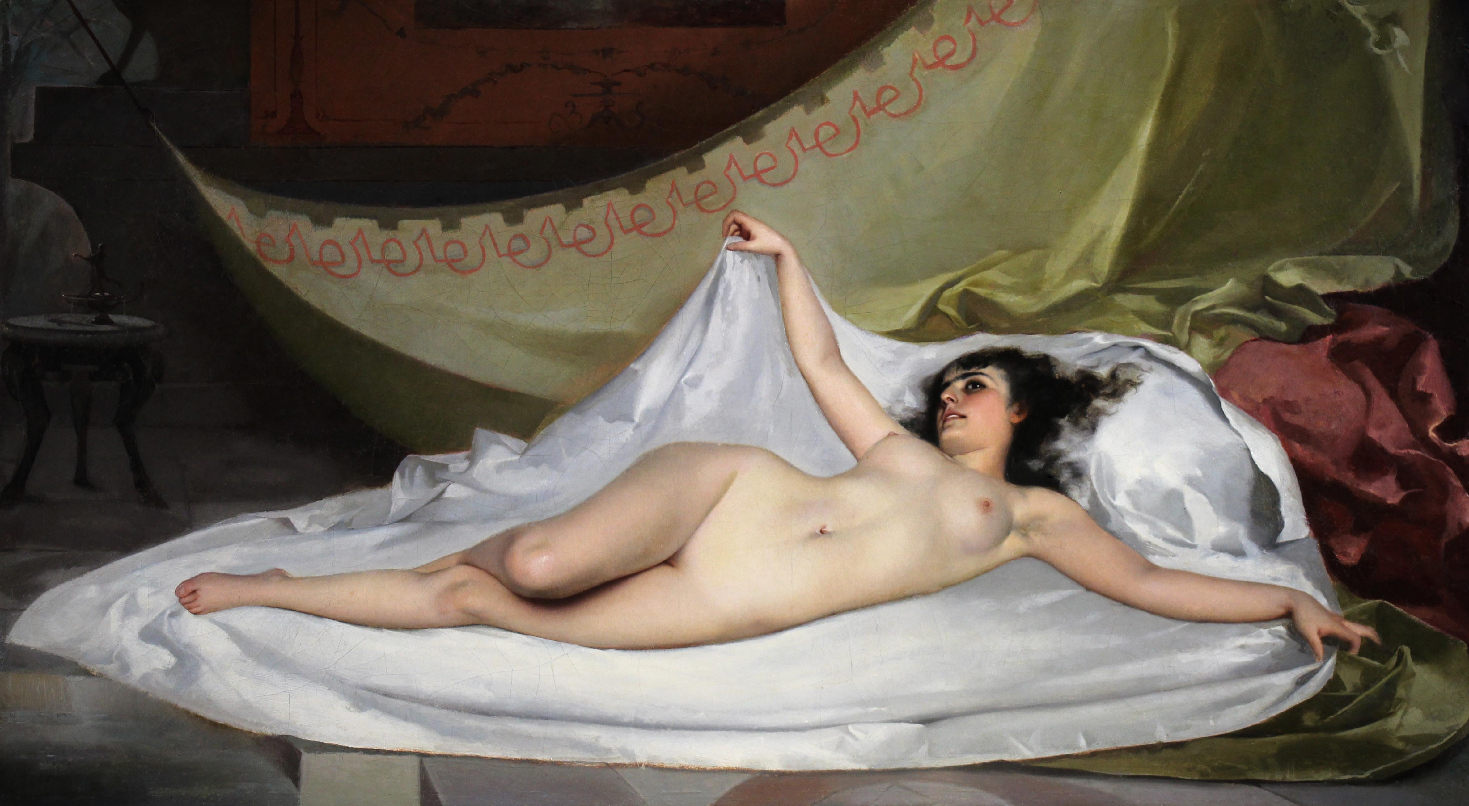 Dipinto spagnolo a olio su tela, un Nudo sdraiato 19° attr. a Luis Falero (23 maggio 1851 - 7 dicembre 1896)

Ulteriori informazioni sulla pittura:

Titolo: nudo reclinato
Medium: olio originale su tela
Firma: non firmata
Provenienza: collezione