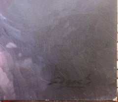 The Virgin Mary oil on canvas painting