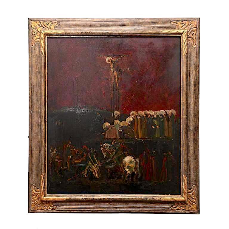 Luis Szepesi Figurative Painting - Crucifixion
