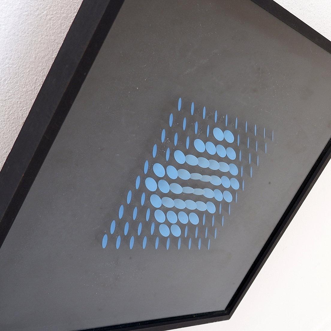 Espíritu de Luis Tomasello - composición azul en relieve - XX Cinético en venta