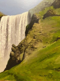 „ Iceland ,Dettifoss Wasserfall“, Ölgemälde, 100 x 45 cm   2006