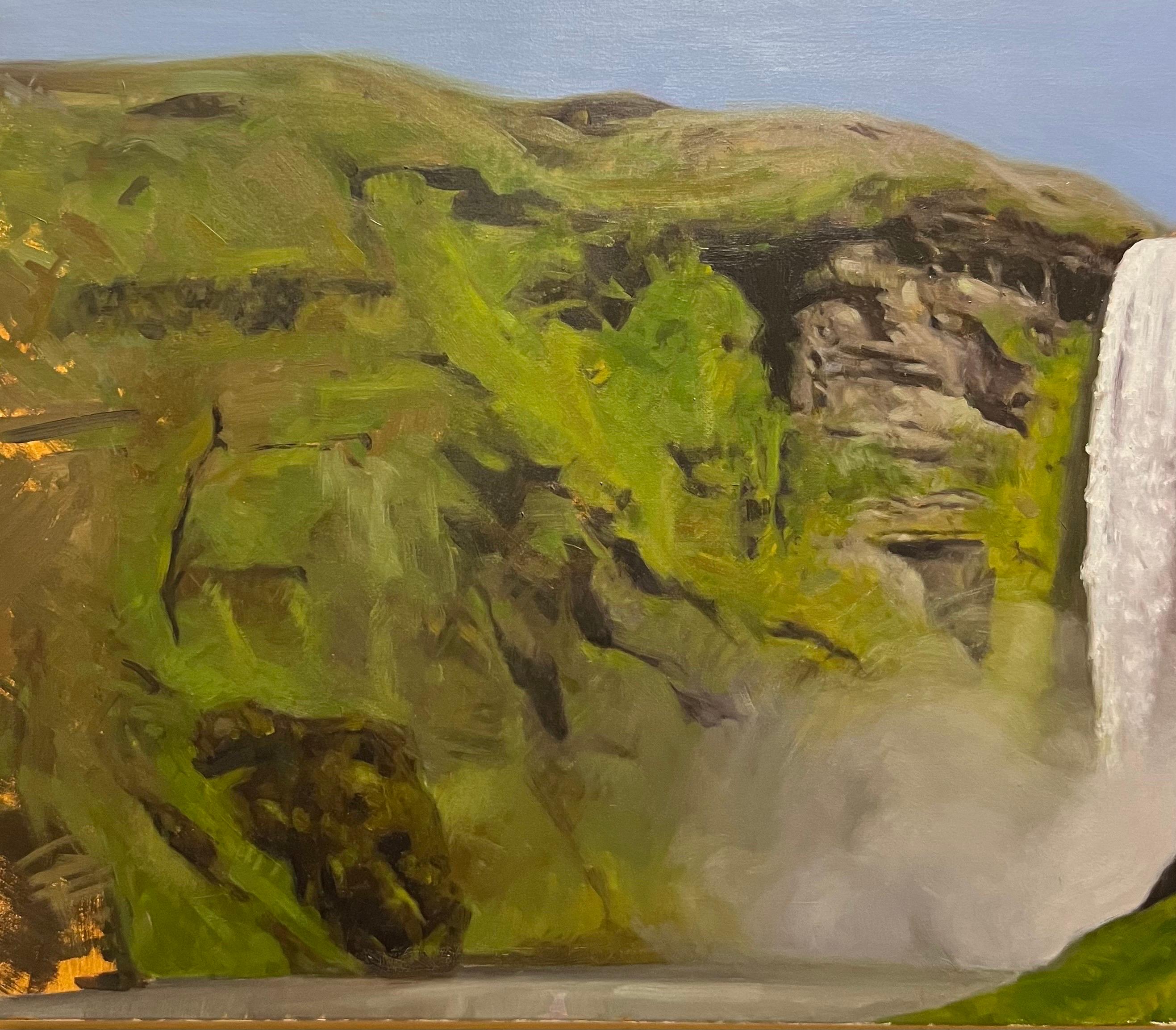 iceland oil painting