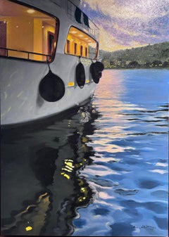 " Prima del tramonto" Olio su tela cm. 50 x 70