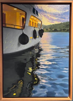 " Prima del tramonto" Olio su tela cm. 50 x 70