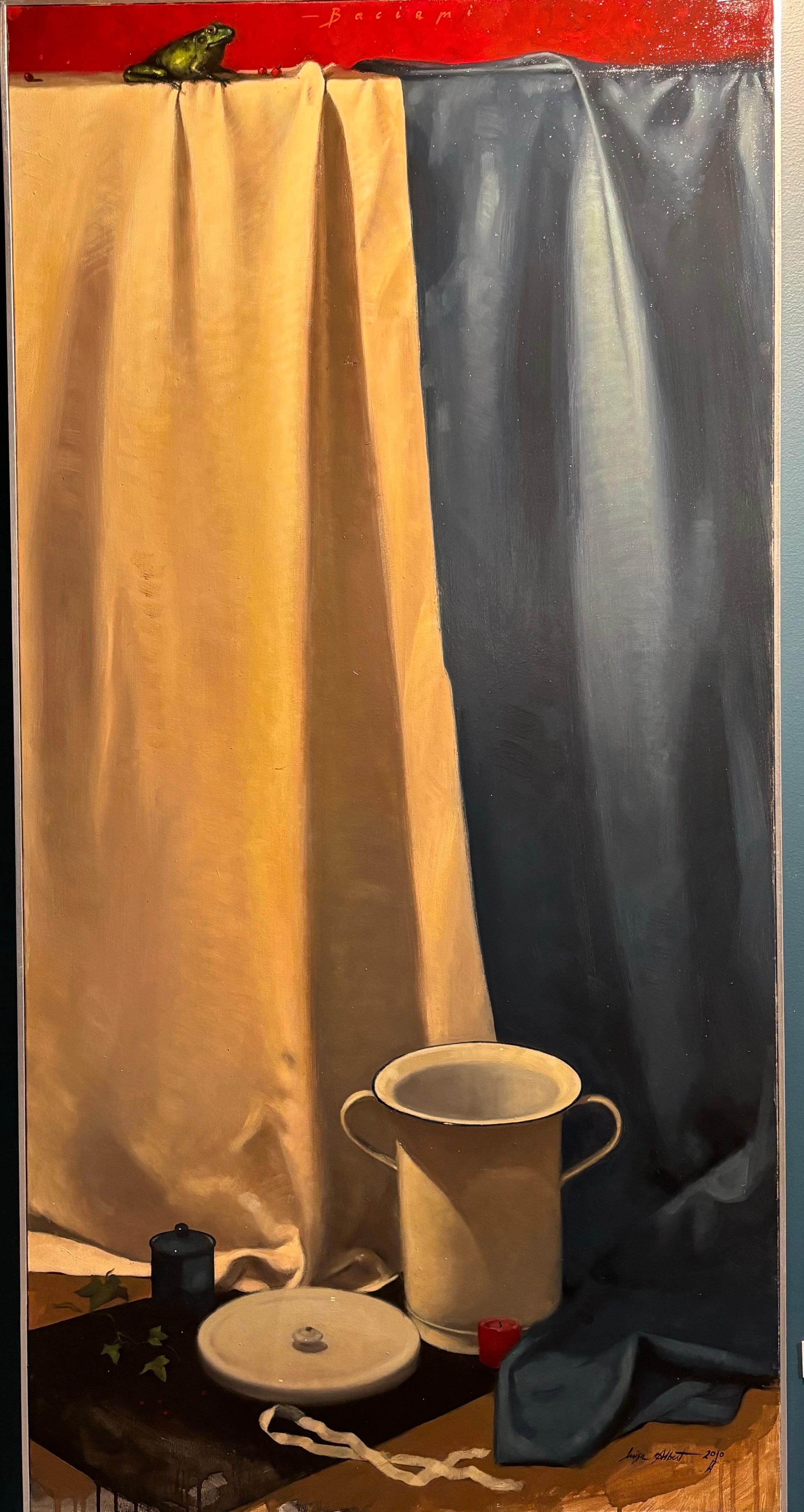 "Baciami" Olio su tela cm. 60 x 120