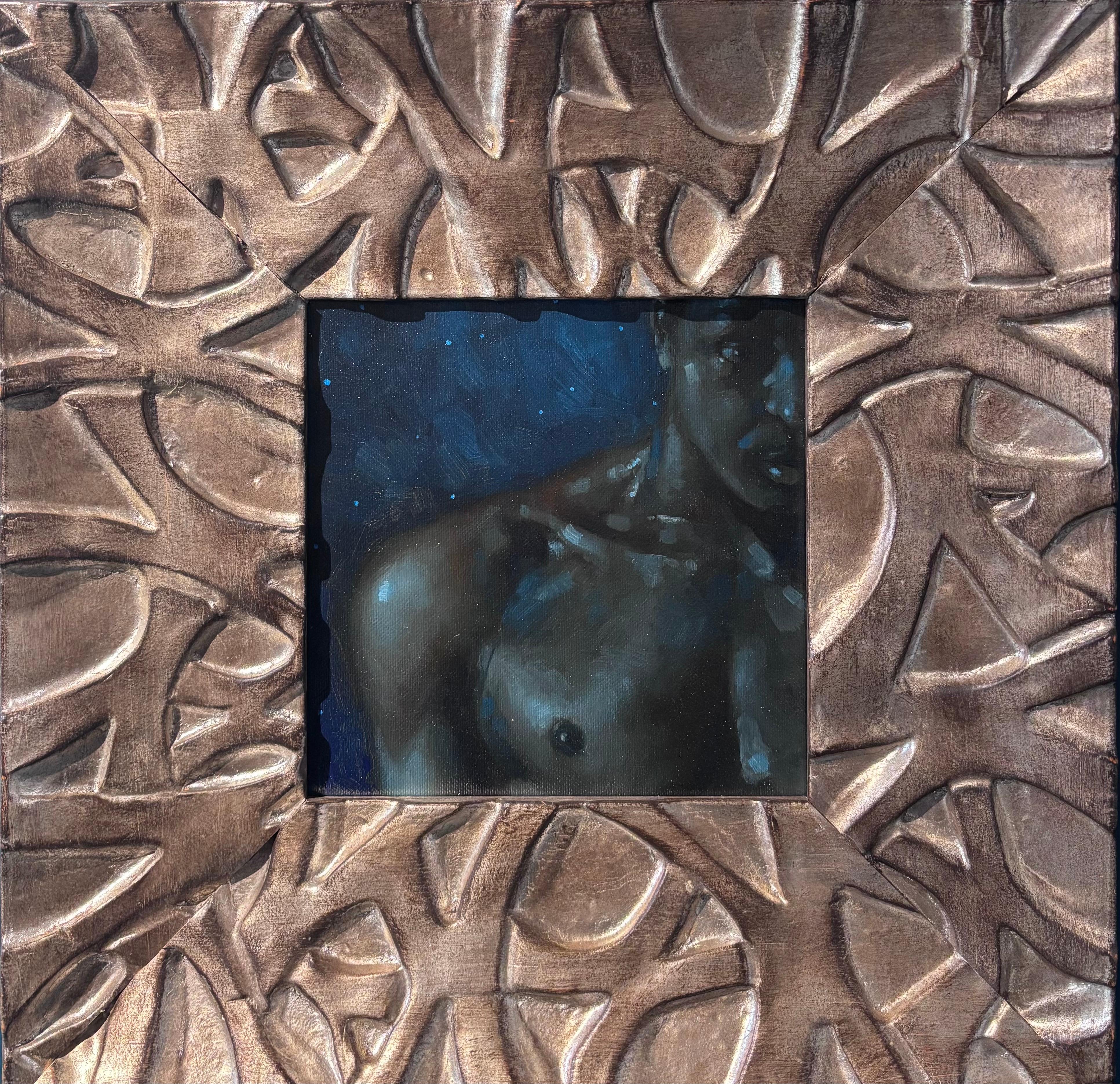 "Di notte" olio su tela cm. 20 x 20 2025