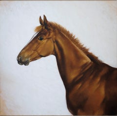 "Foals"Horses, Thoroughbreds, Oil 220x 110 (two works)