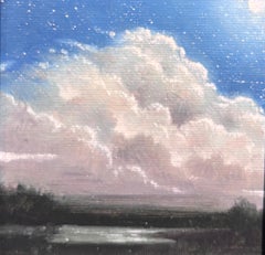 "Luce di Luna " Olio su tela cm. 10 x 10 2025