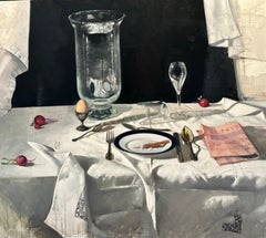 „Meglio un uovo today che una gallina domani“ Olio su tela cm. 90 x 80