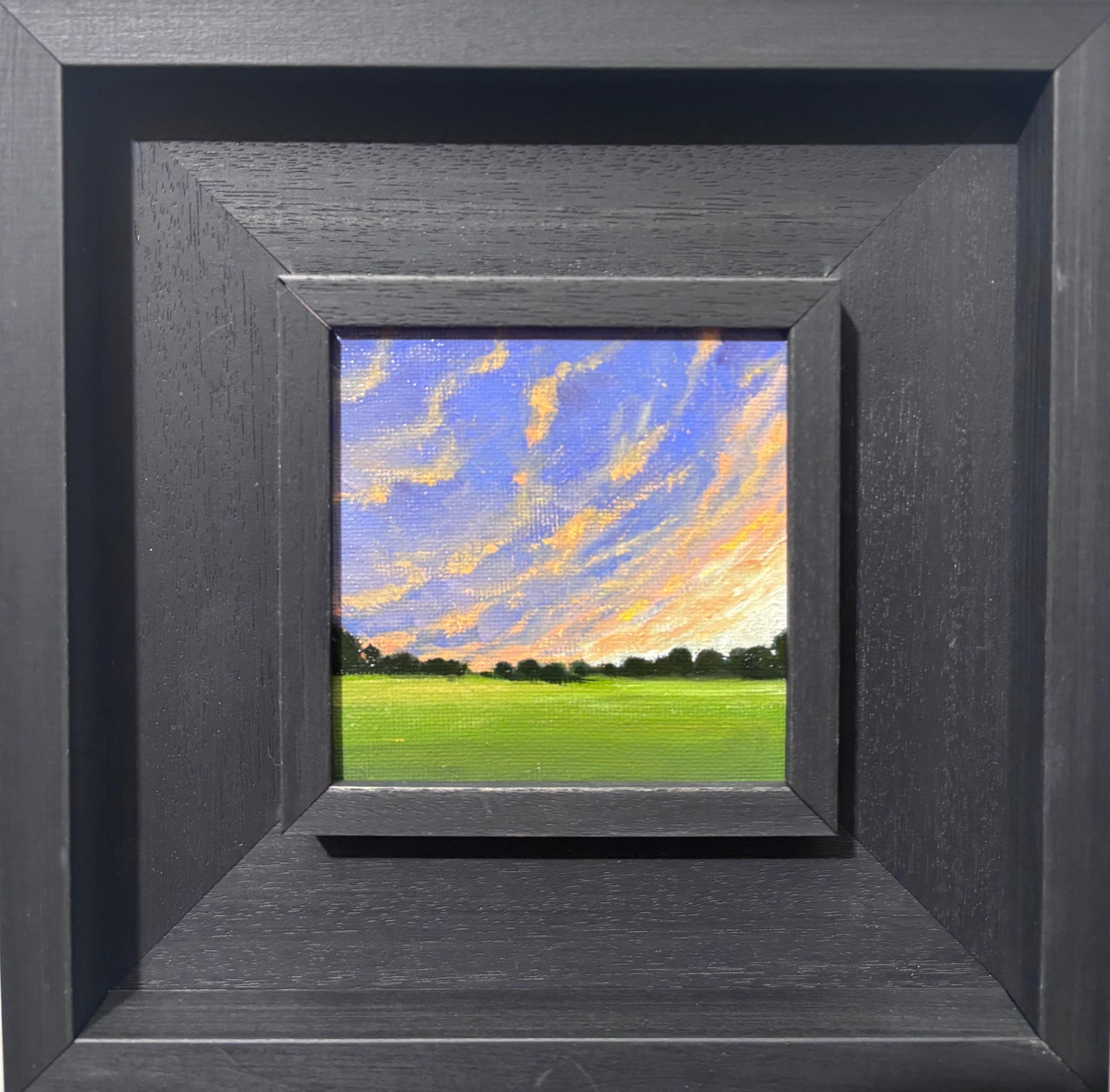 Luisa Albert Landscape Painting – "Alba " Olio su tela cm. 10 x 10 2025