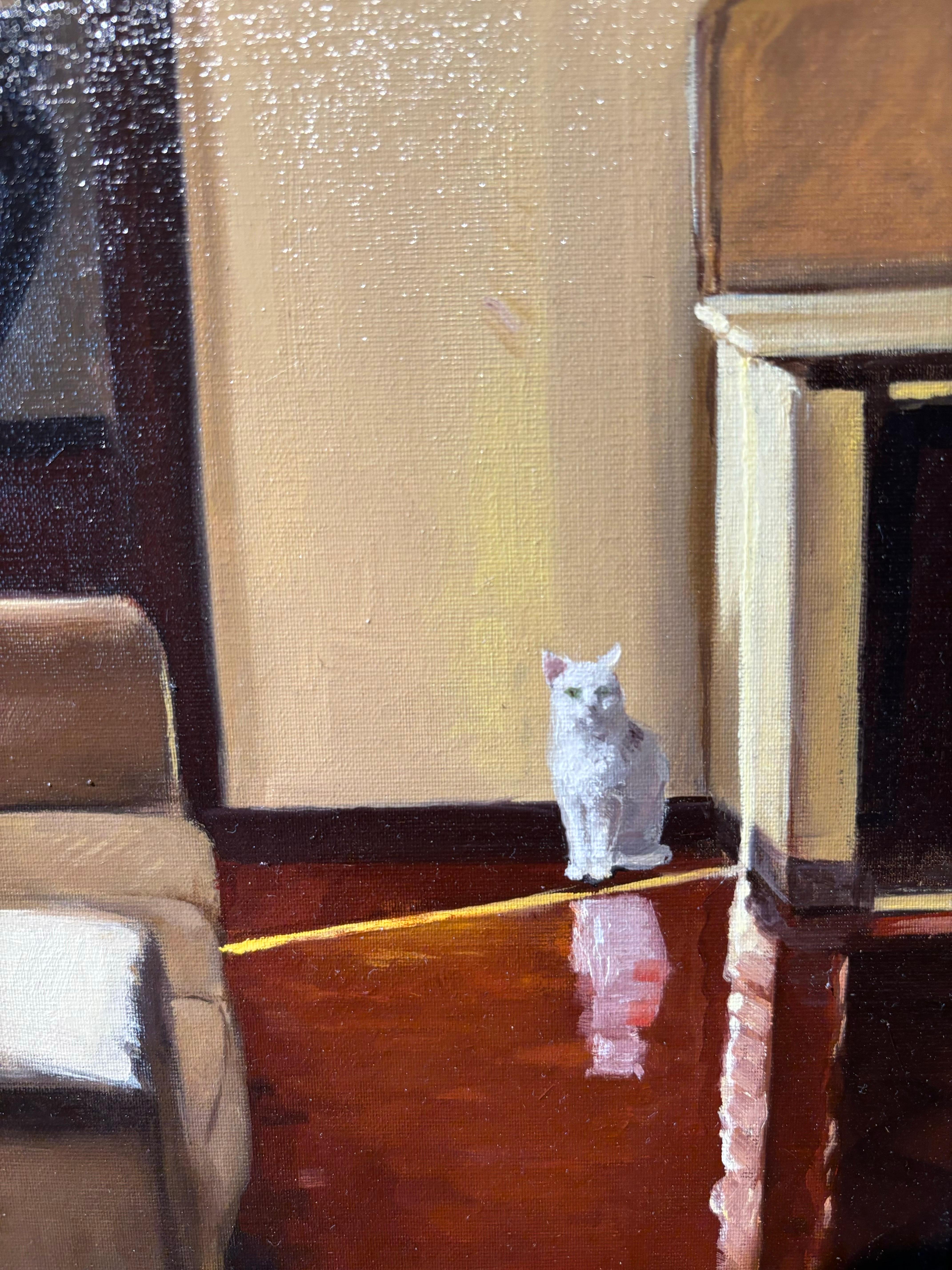 Interni luminosi di una casa antica con camino e gatto bianco

Luisa Albert è nata a Torino, dove attualmente vive e lavora.
Nel 1989 si iscrive all'Istituto Europeo di Design di Milano e in quel periodo inizia a lavorare per case editrici come