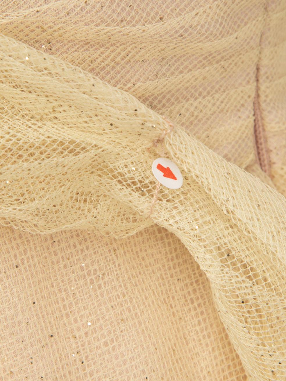 Robe de bal jaune scintillante Luisa Beccaria, taille XS Excellent état - En vente à London, GB