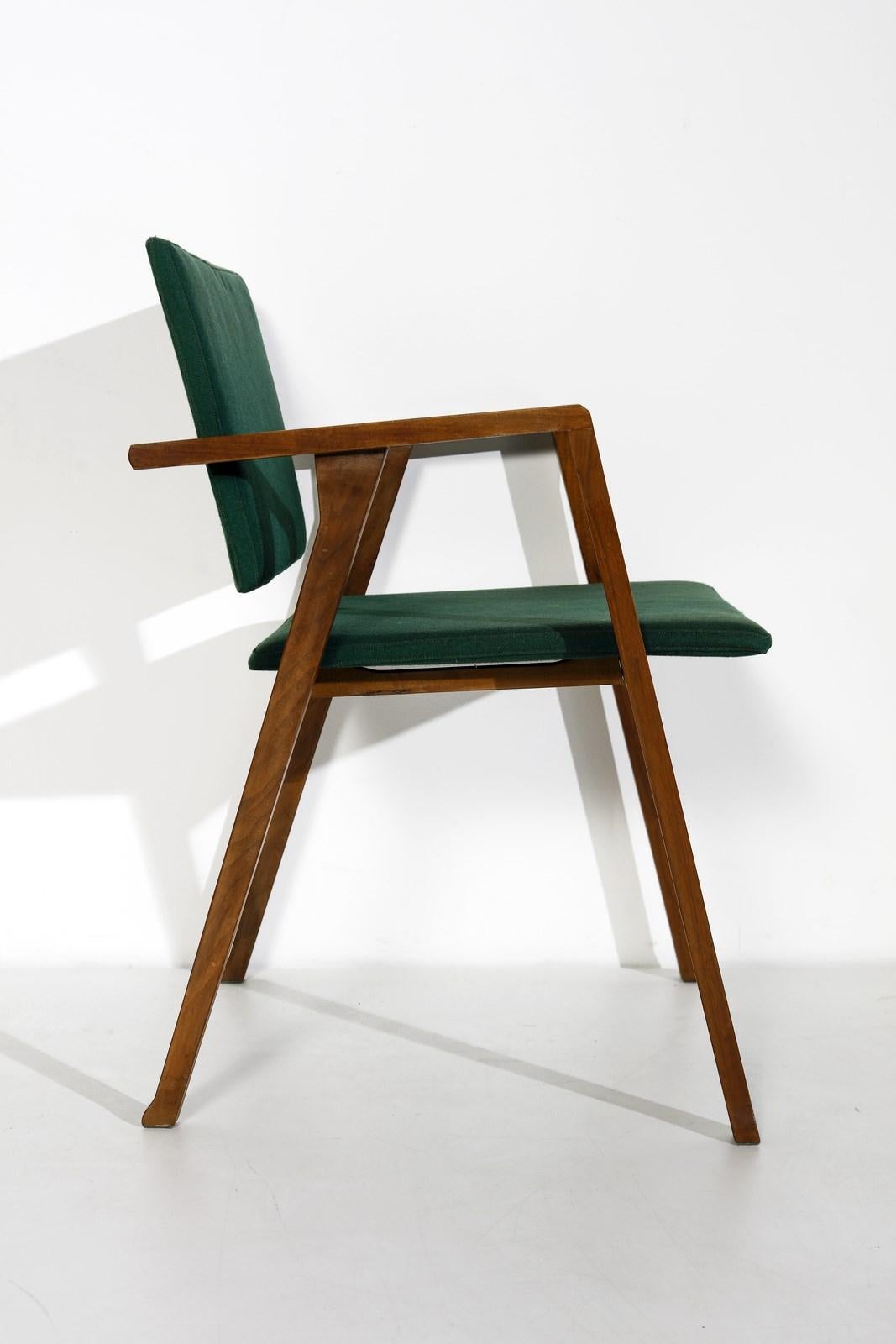 Mid-Century Modern Franco Albini Luisa Dining Chairs for Poggi, set of 6, Italy, 1950's 