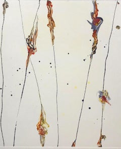 Fire Knots, Monotype/Paper, 20 x 20, Venezuelan Artist , MOMA , Geometric