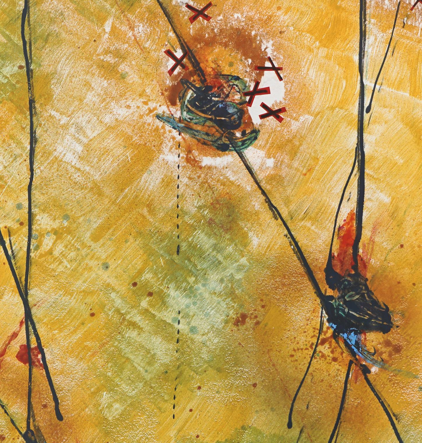 Me arreglo  Monotipo sobre papel Contemporáneo   América Latina Contemporánea - Print Geométrico abstracto de Luisa Duarte