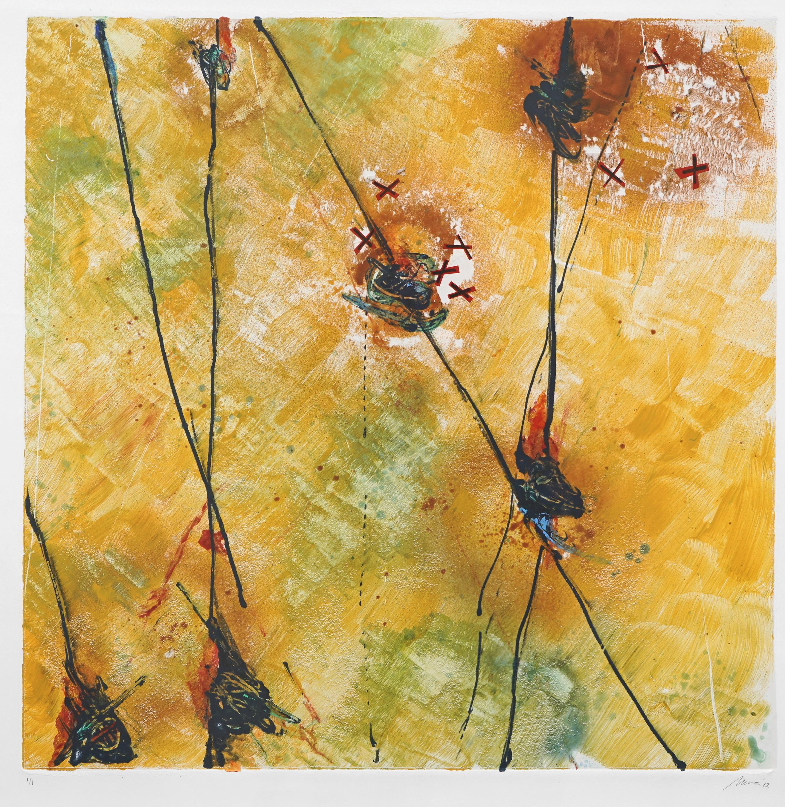 Me arreglo  Monotipo sobre papel Contemporáneo   América Latina Contemporánea en venta 1