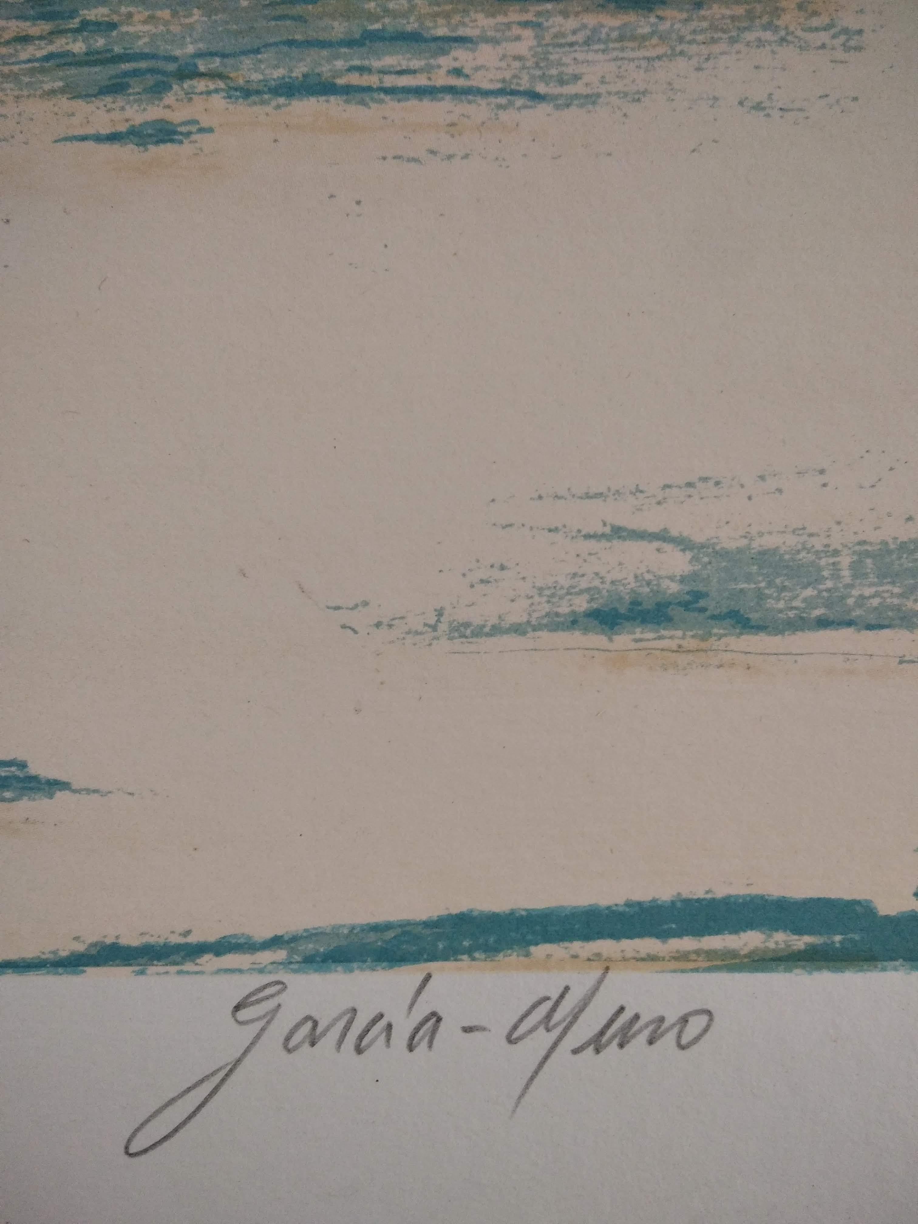 Untitled - Gray Figurative Print by Luisa García-Muro