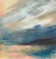 Dusky Shore, arte del mare, arte accessibile, arte astratta, arte del paesaggio