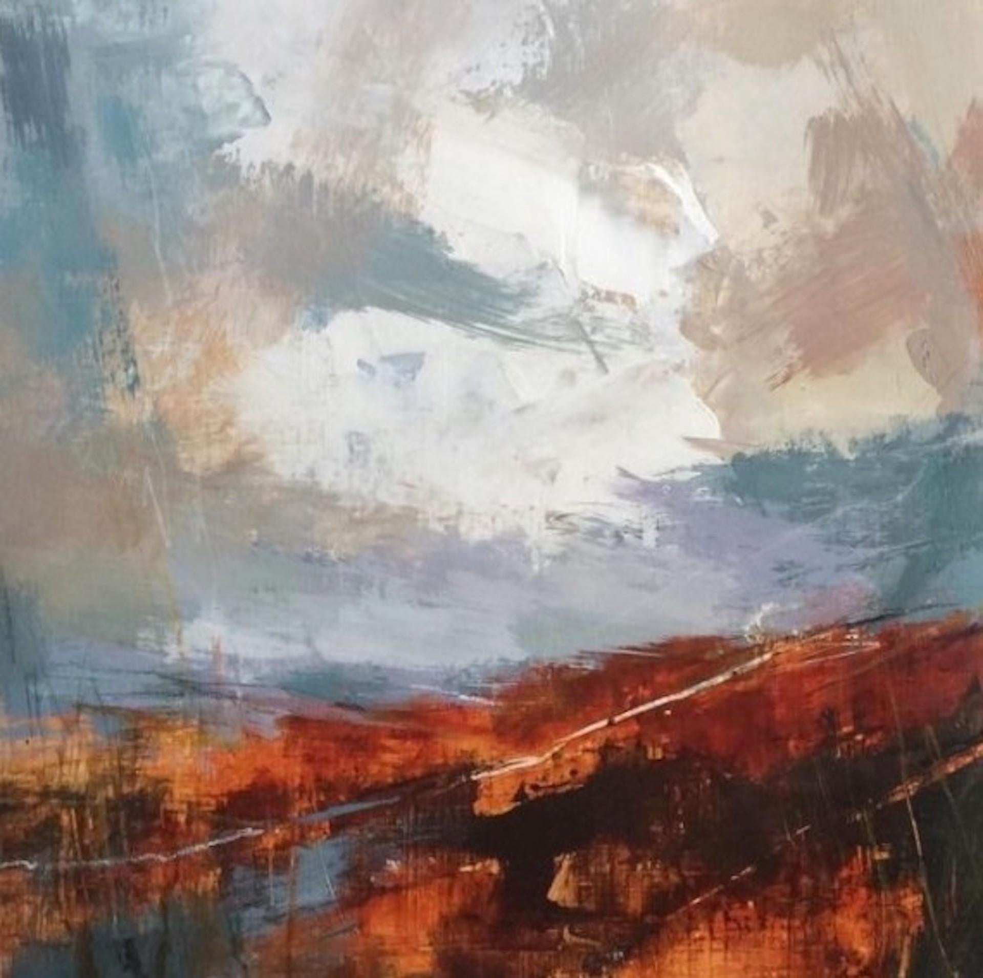 Luisa Holden, Estudio de los páramos en otoño, Arte de los páramos de Yorkshire, Paisaje original en venta 1