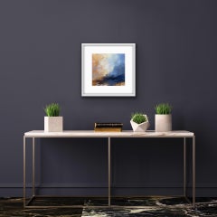 Luisa Holden, Low Clouds with Raw Umber, Original Abstract Landscape Painting