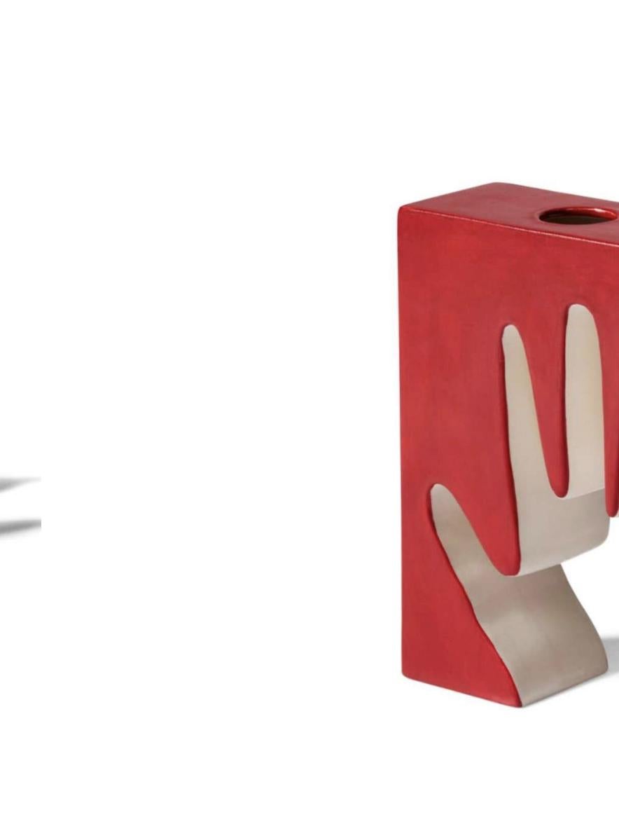 Luisa Parisi Vaso Impronta - Mano Rosso e Bianco per Cassina In condizioni Nuovo in vendita a Barcelona, Barcelona