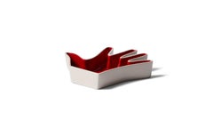 Luisa Parisi Impronta Roja Y Blanca - Bandeja De Alfileres Mano Para Cassina