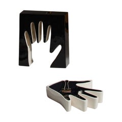 Luisa Parisi Set Of Ceramics  Impronta And Pin Tray Mano For Cassina