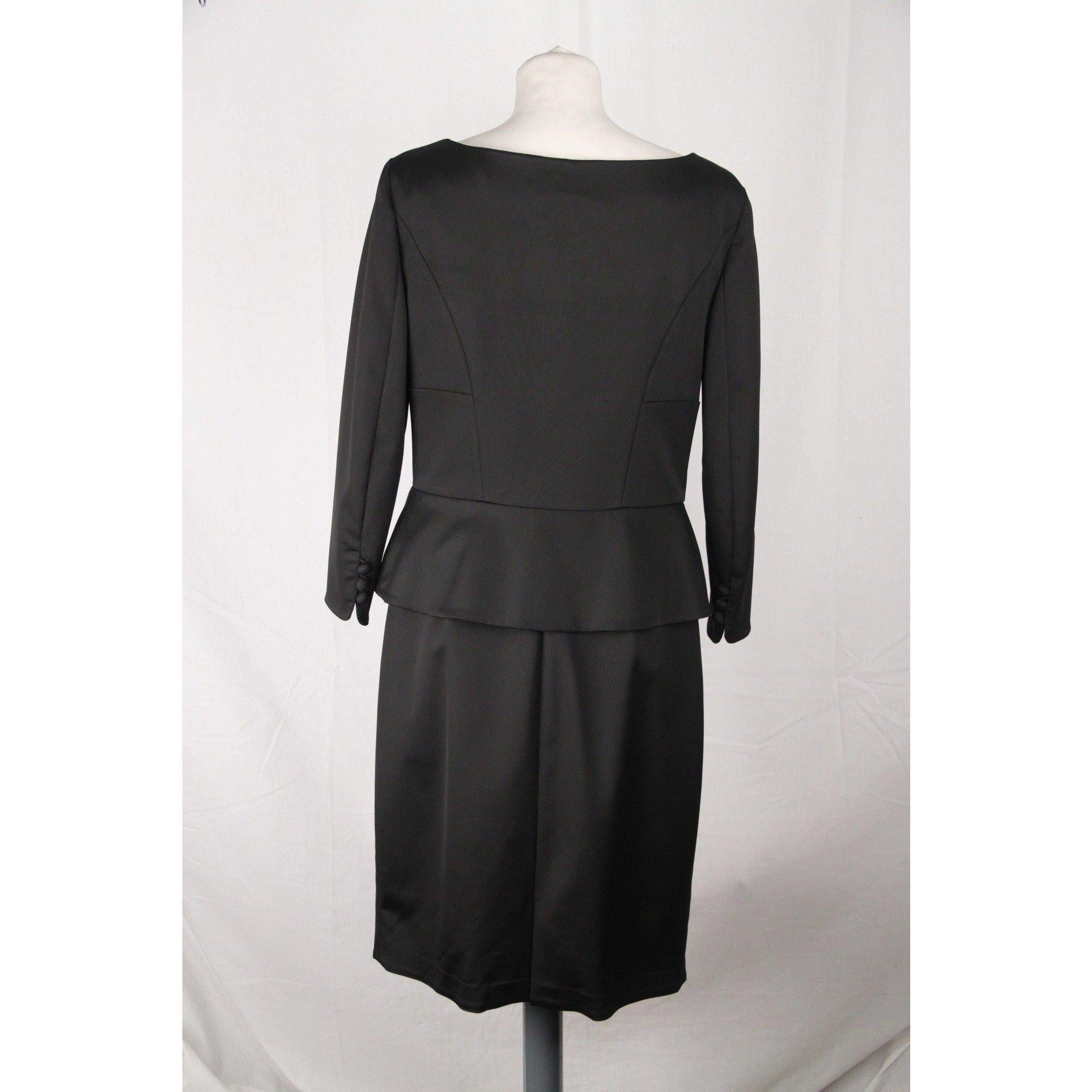black dress and jacket suit