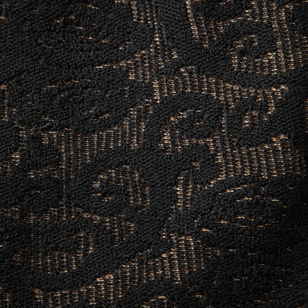 De las mujeres Luisa Spagnoli Mini Vestido de Punto Floral de Lana Negro Talla M en venta