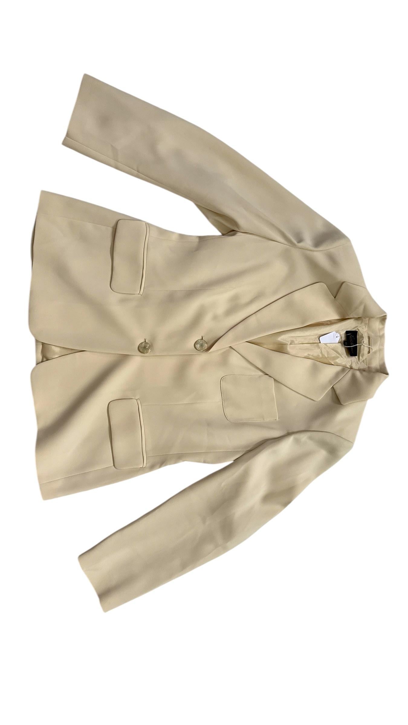Donna Luisa Spagnoli Ivory  Tailored Skirt Suit - We pay for import duty! in vendita