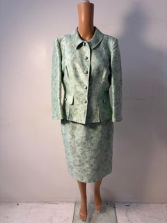 Luisa Spagnoli Traje de jacquard verde menta IT 46