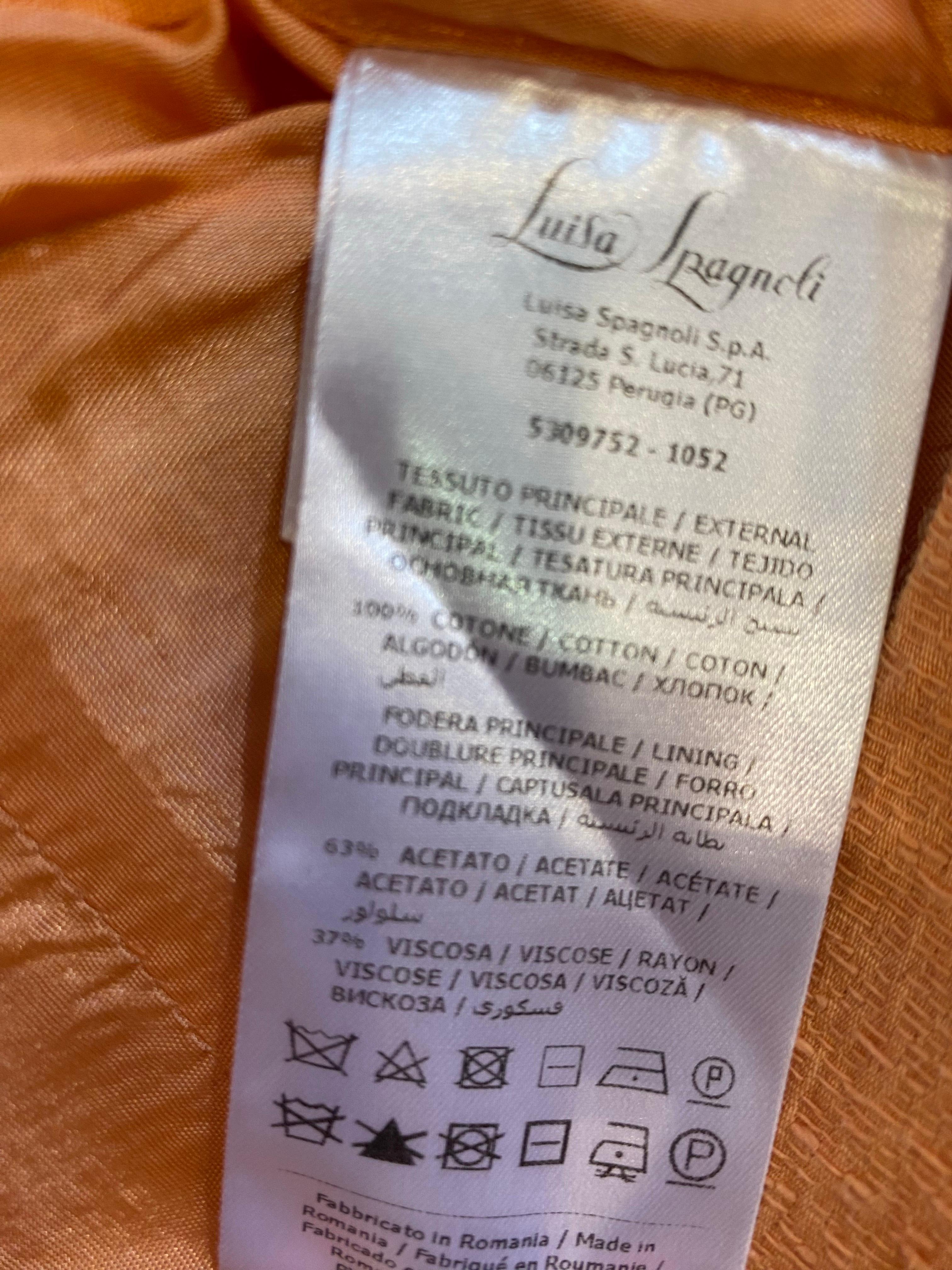 Vestido naranja Luisa Spagnoli. en venta 3